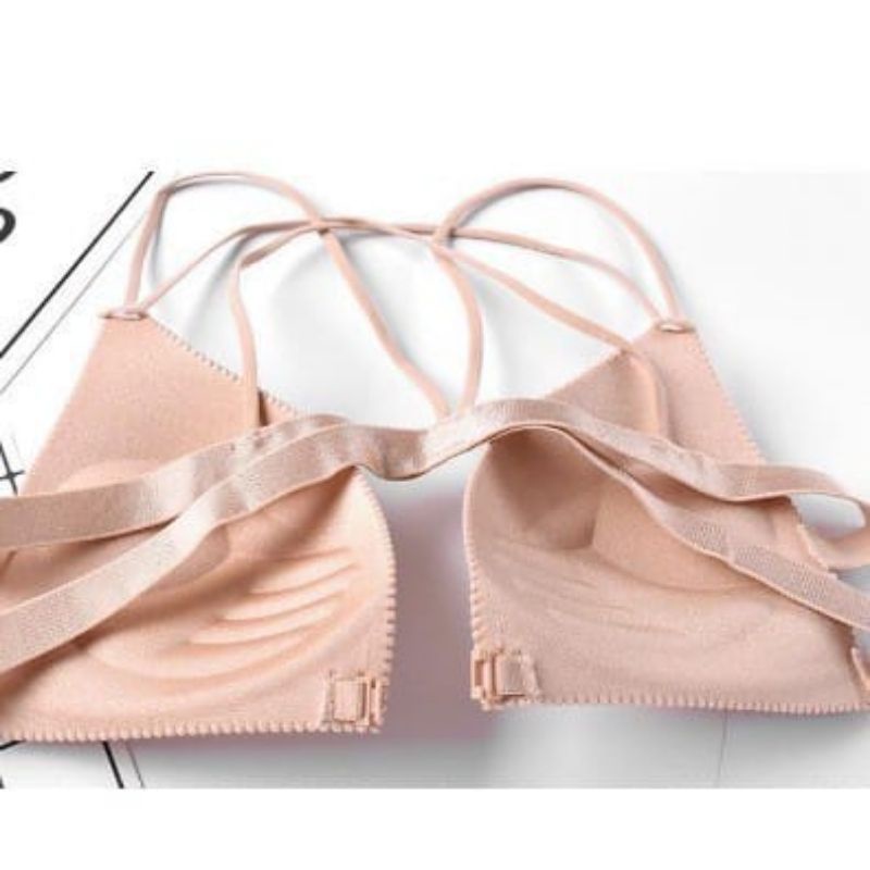 Bra wanita Model Seamless Tanpa Kawat Seamless Gaya Korea untuk Wanita