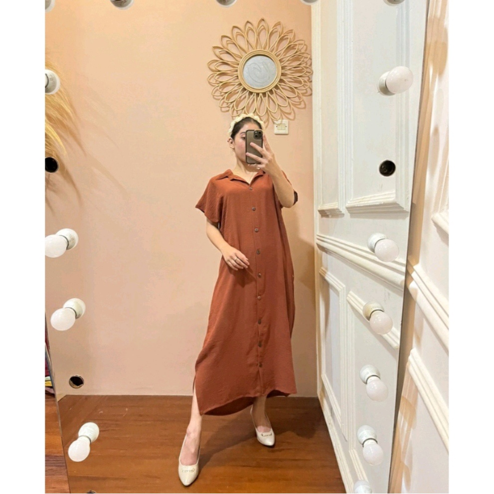 DASTER PANJANG FULL KANCING RAYON/CRINGKLE/NAGITA LONG SQUARE/LONG SQUARE CRINGCLE/LONG SQUARE VIRAL