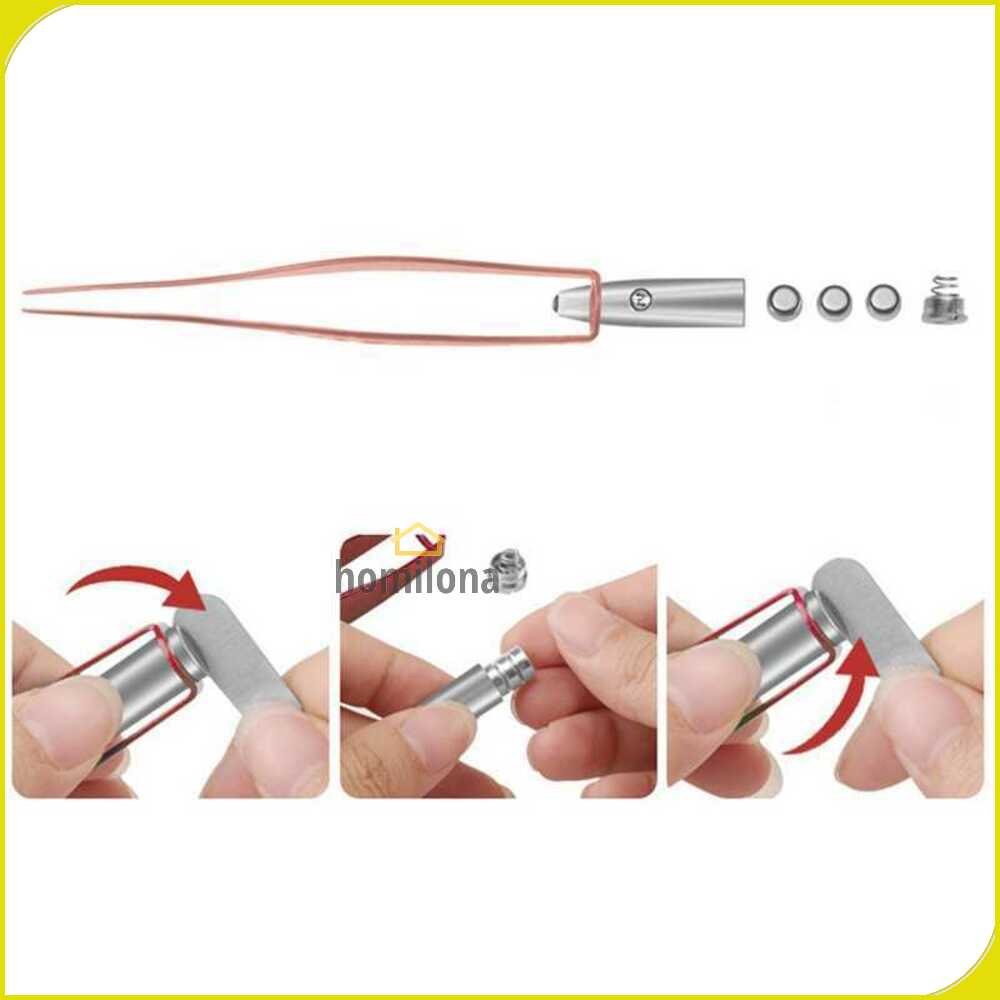 Biutte.co Pembersih Telinga Korek Kuping Ear Spoon Wax Picker with LED Light 0ZJX9 Rose Gold