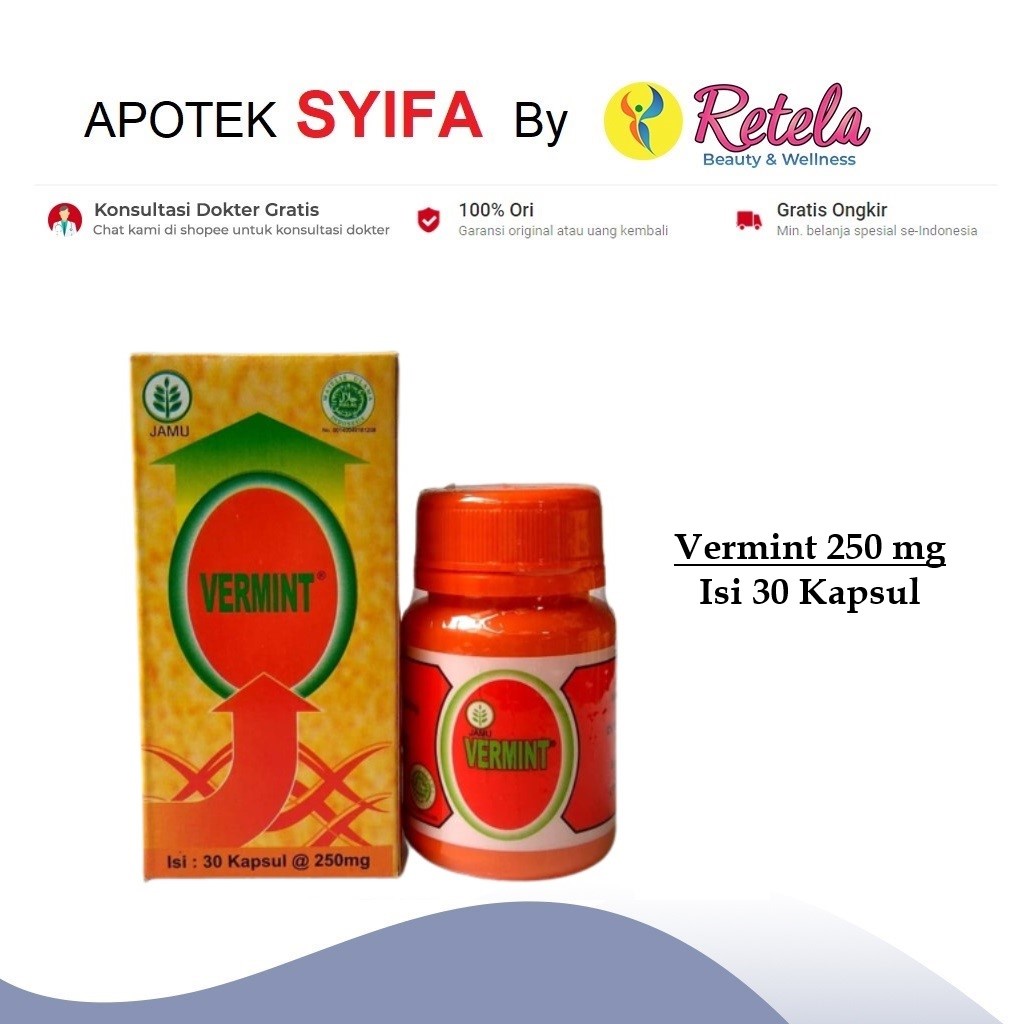 VERMINT FORTE 30KAPSUL @ 500MG/ DAYA TAHAN TUBUH