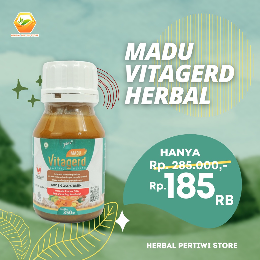 

Obat Herbal Madu Vitagerd Spesialis Asam Lambung Tinggi Maag Kronis & Gerd Akut 3 Kali Lebih Cepat Diserap Tubuh 100% Original BPOM Bisa Cod