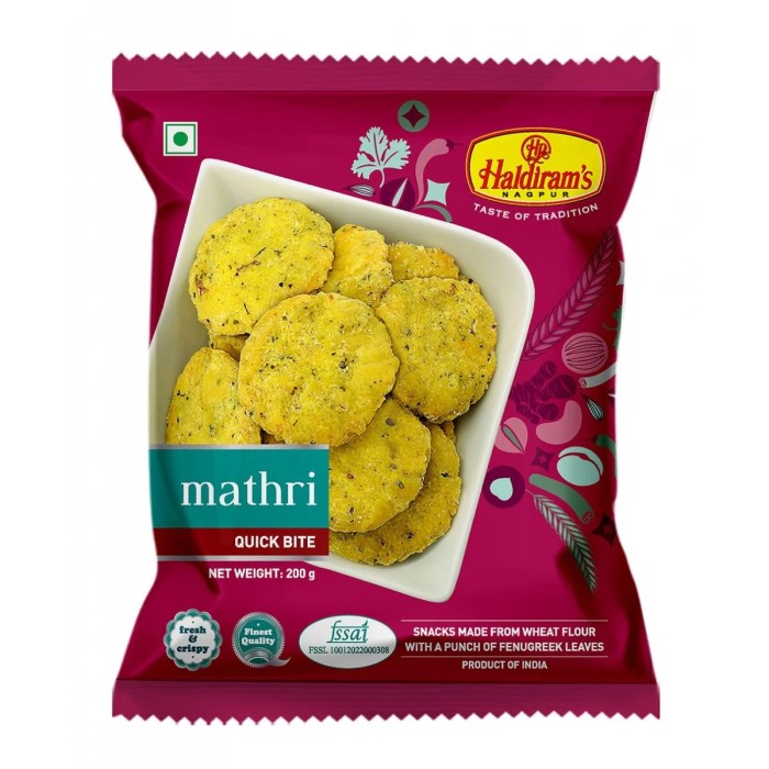 

'+'+'+'+] Mathri Haldiram Quick Bite / Snack India Haldirams Mathiya Mathari