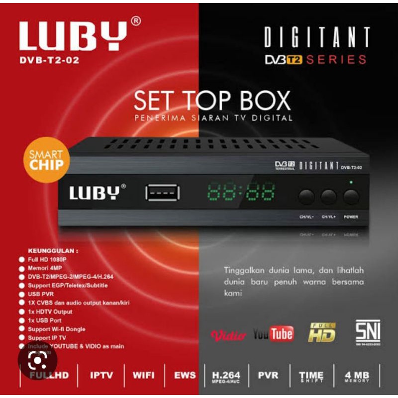 Set Top Box Luby DVB-T2-02