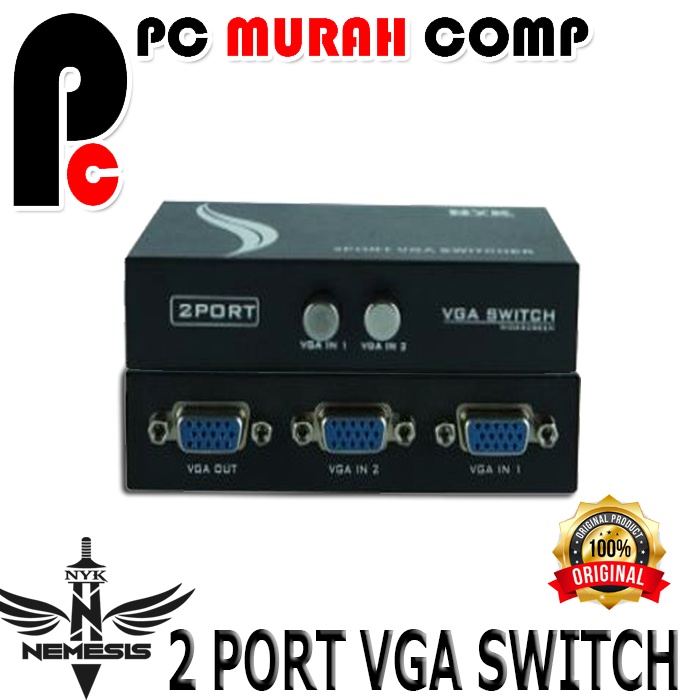 VGA SWITCH 2 port HD 1920 X 1440