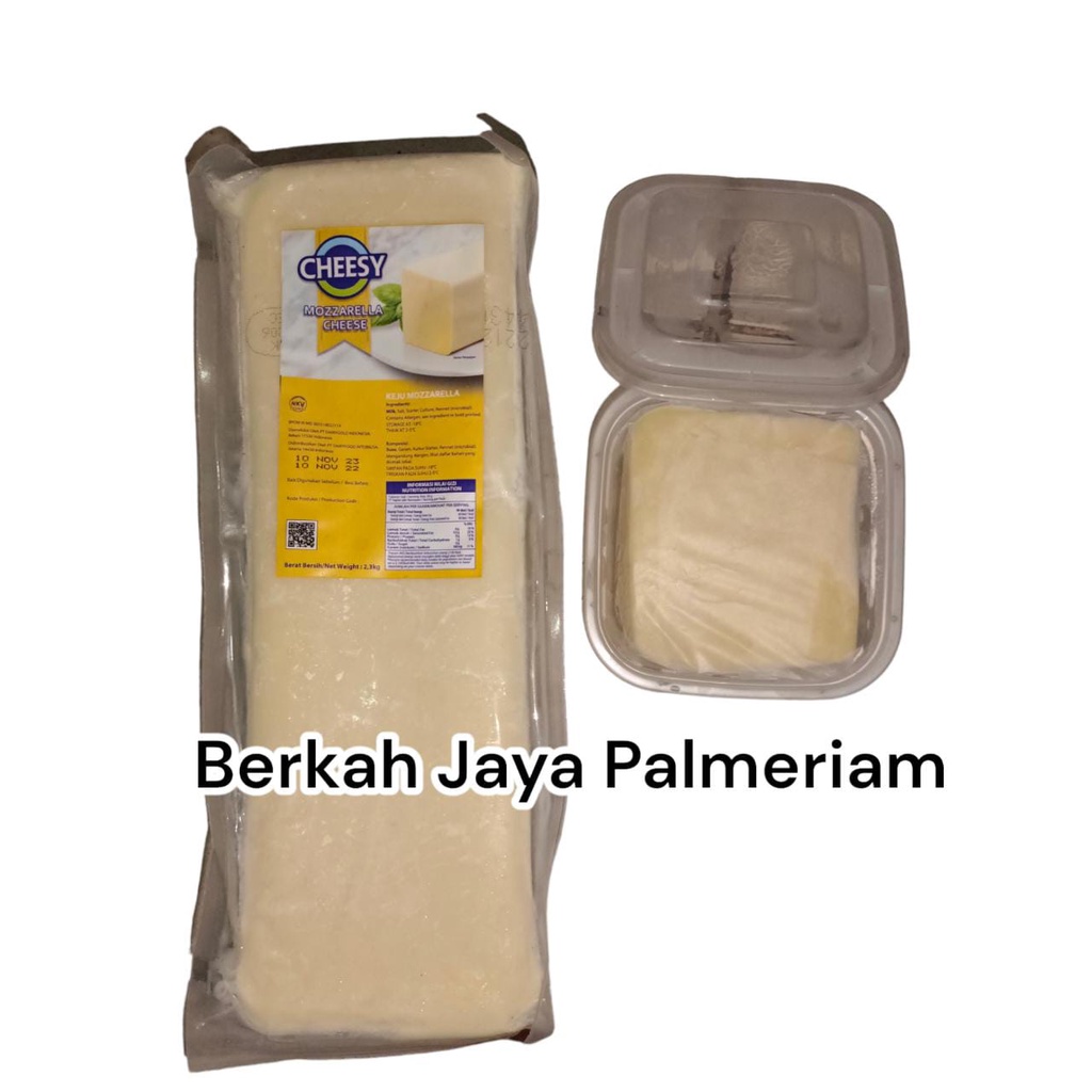 

CHEESY MOZZARELLA Cheese 250gr Keju Mozarella Kemasan Repack