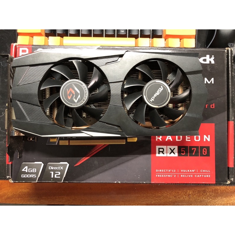 Asrock RX 570 4gb fullset