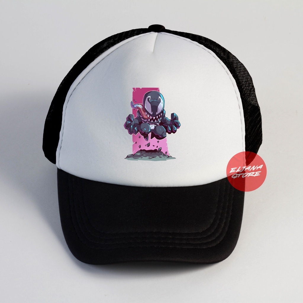 Topi Trucker Doraemon | Deadpool | Venom | Topi Snapback Animasi