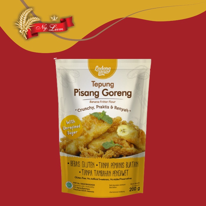 LADANG LIMA Tepung Pisang Goreng / Banana Fritter GLUTEN FREE 200 gr