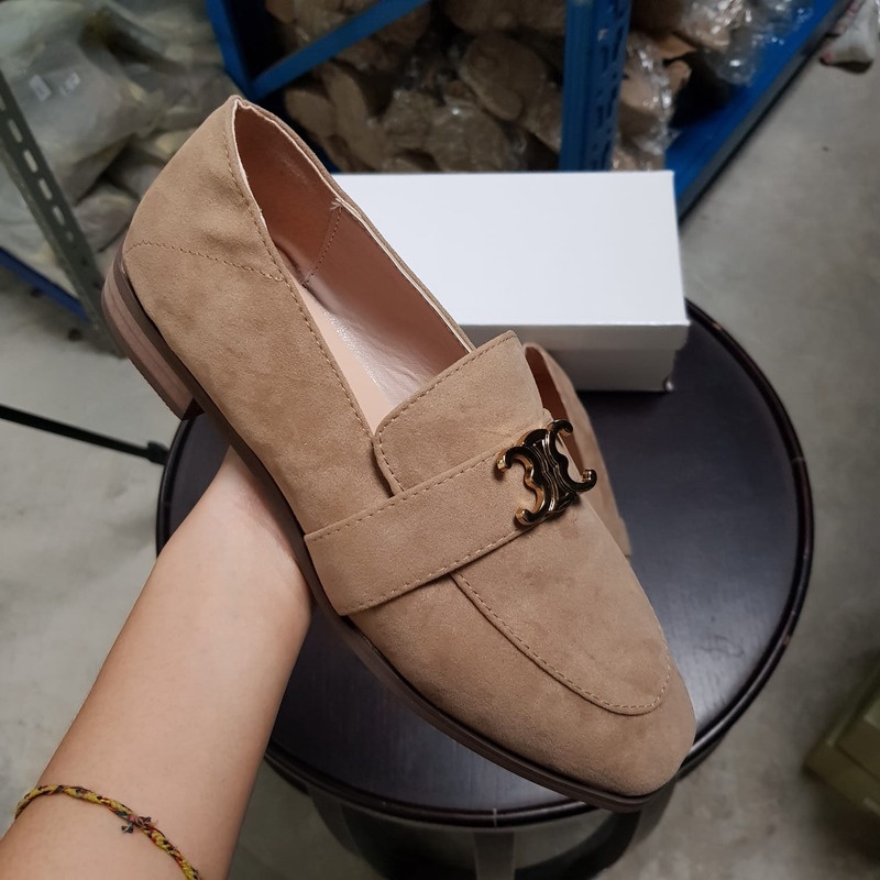 [✅BISA COD] Sepatu Wanita Import Slip on glamour 10786