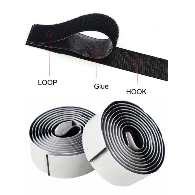 

Lakban Velcro Hook and Loop Magic Nylon Sticker 1 Meter x 50mm bagus-murah99 Ayo Beli