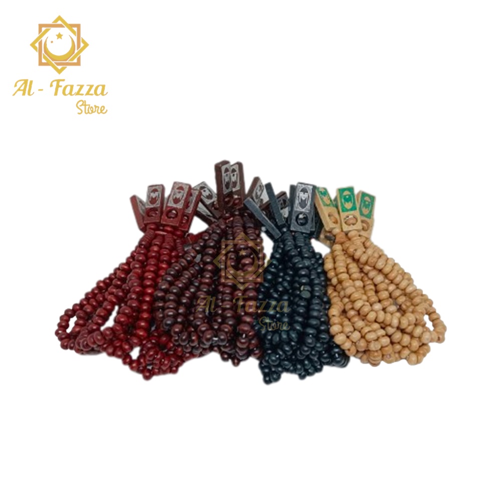 Tasbih Kayu 33 1 Kodi - Tasbeh 33 isi 20 pcs - Tasbih Oleh-oleh Haji &amp; Umroh