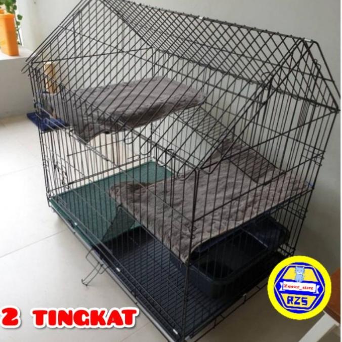 kandang kucing tingkat 2 Termurah