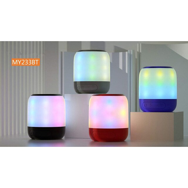 Speaker Bluetooth Lampu LED Portable WIRELESS MY-233 MUSIC BOX BLUETOOTH