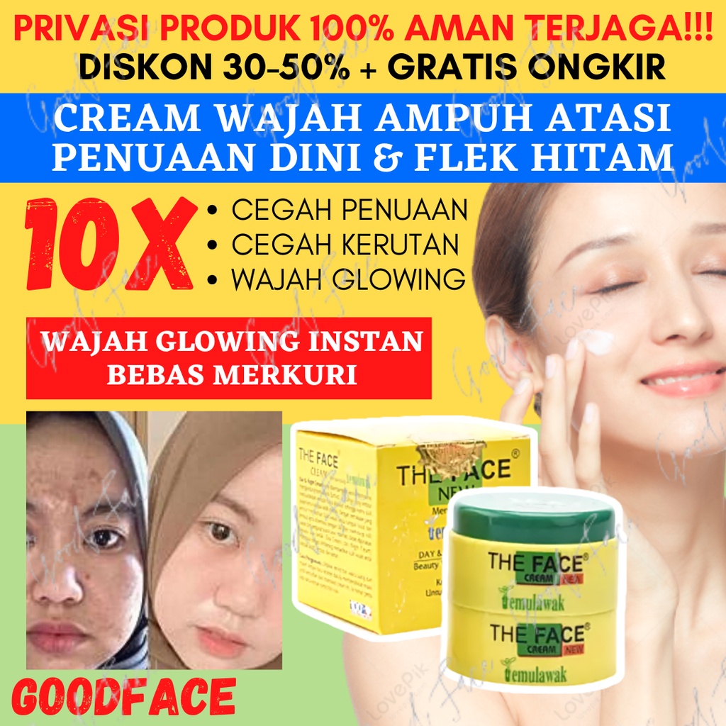 THE FACE Temulawak Day &amp; Night Cream 50gr