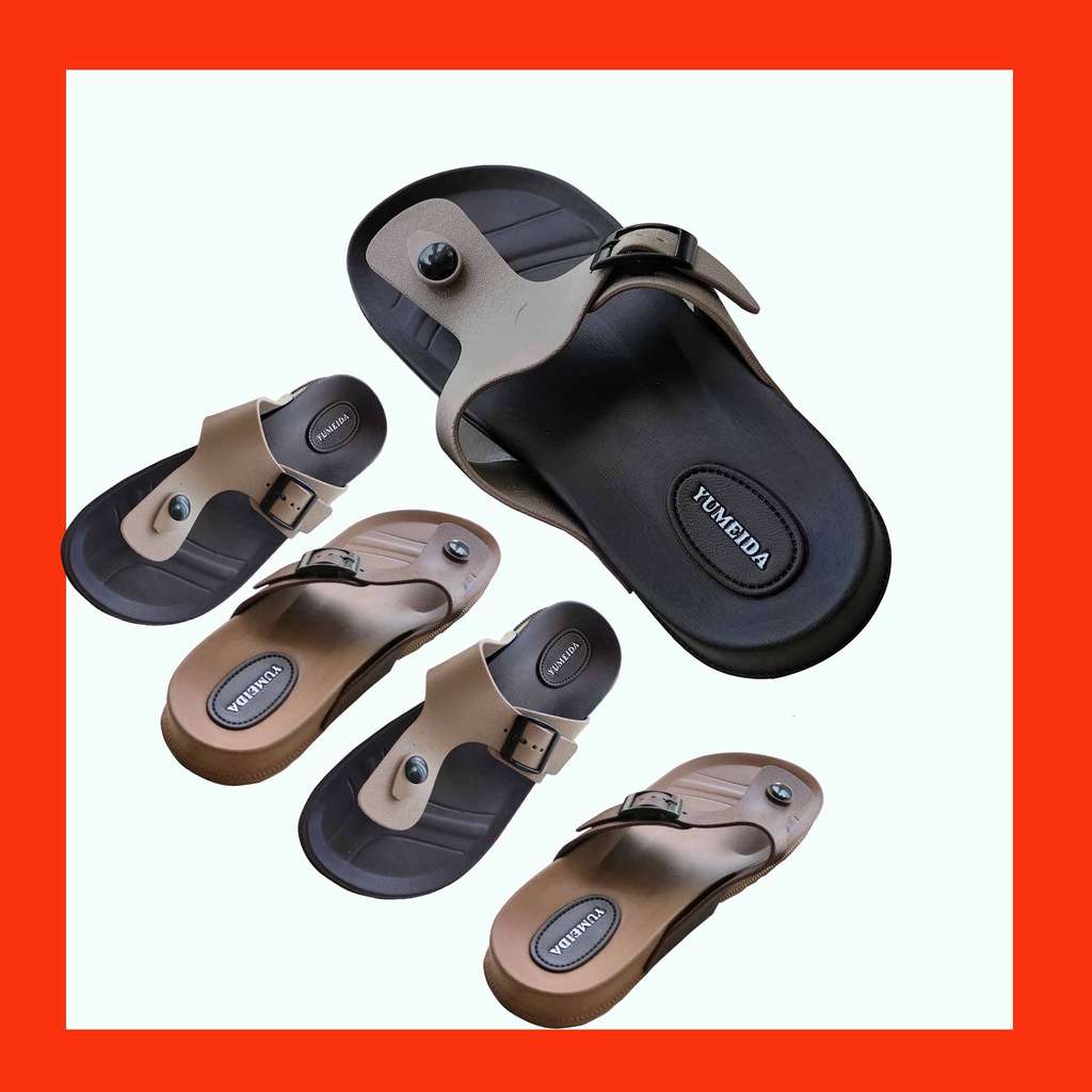 Sandal Jepit Slop Pria Dewasa Bahan Karet Anti Slip