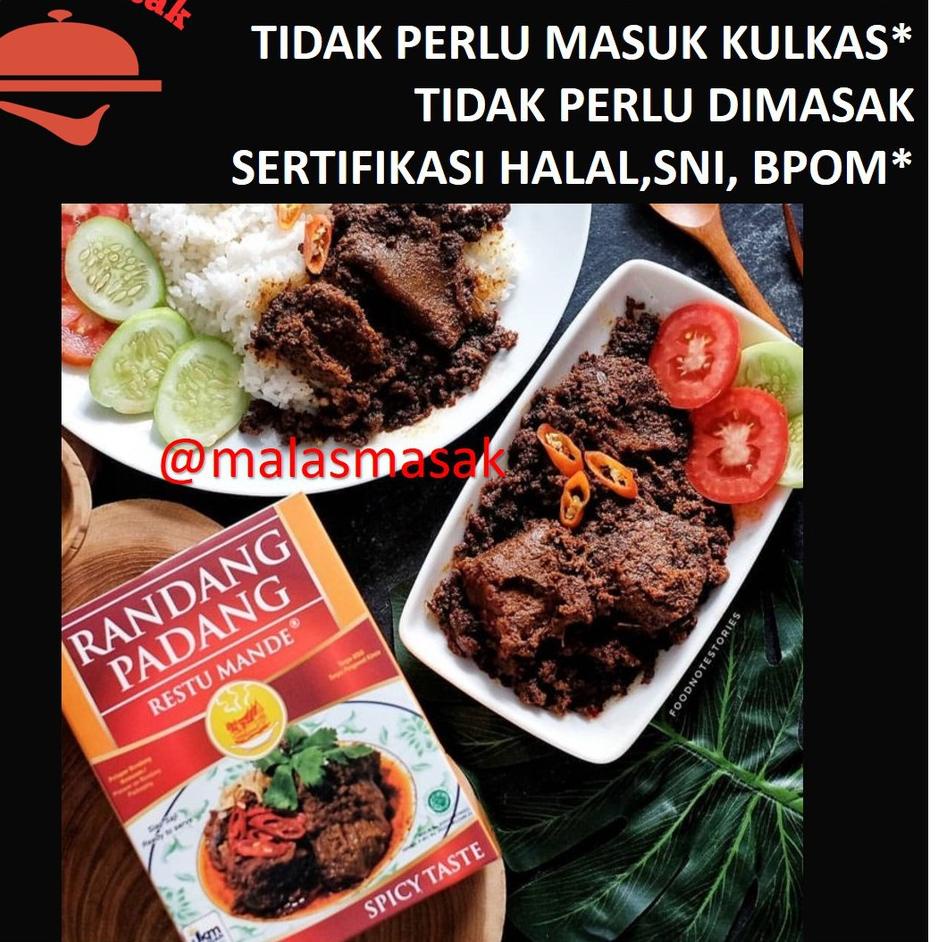 

☏ Rendang Padang Rendang Hitam Restu Mande 300 Gram ➼