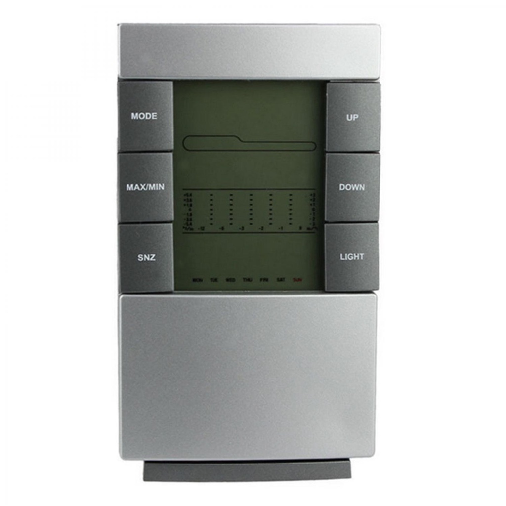 COD Alat Pengukur Suhu Ruangan Meja / Pengukur Temperatur Ruangan / Weather Station Humidity Temperature Alarm Desk Clock Jam Alarm