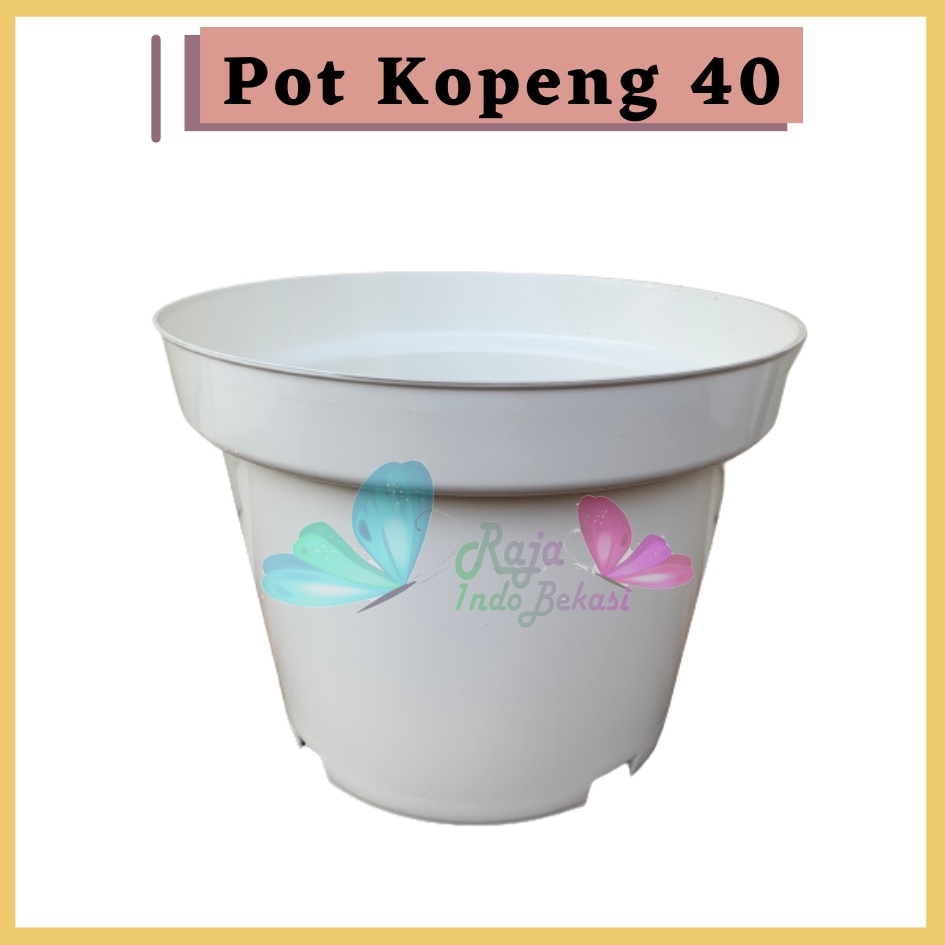 PROMO Pot Kopeng 40 Putih Besar Jumbo Plastik Ukuran 40cm 50cm 70 cm 100cm Pot Putih Besar Jumbo