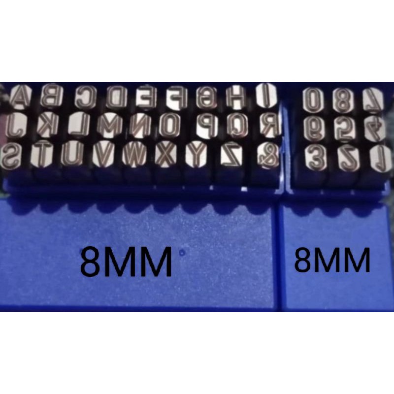 satu set ketok angka dan huruf 8MM multipro