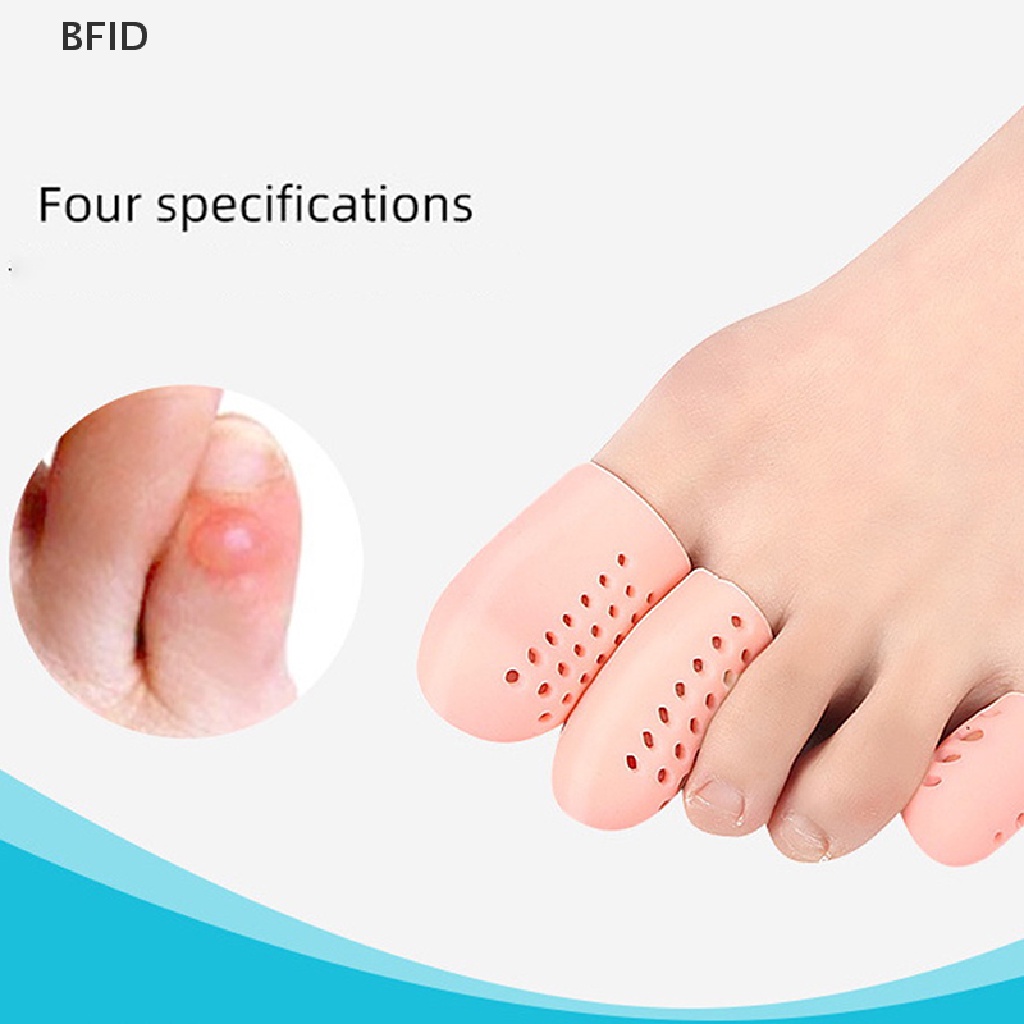 [BFID] 1pasang Pelindung Jari Kaki Silicone Gel Cover Cap Toe Separator Pereda Nyeri [ID]