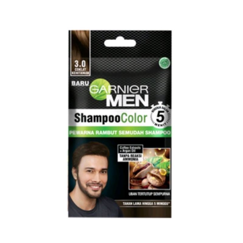 GARNIER MEN SHAMPOO COLOR MENGECAT RAMBUT SEMUDAH SHAMPOO