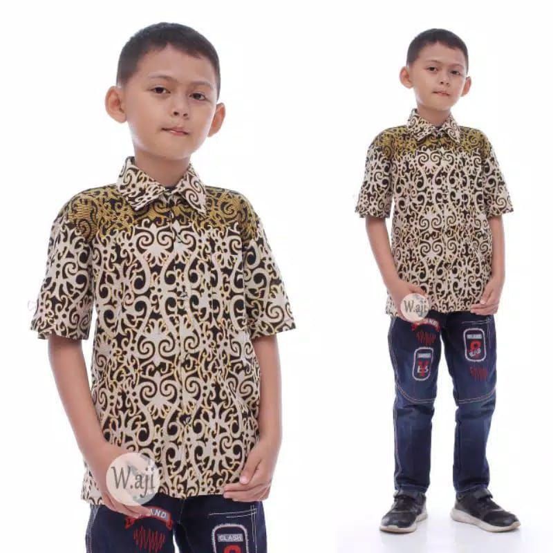 BATIK KEMEJA ANAK Laki KEMEJA BATIK ANAK ANAK TERVIRAL MuraH MERIAH 2-14 TAHUN COD GOSEND PAKAIAN