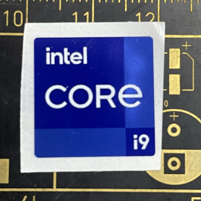 Skin Sticker Stiker Logo Intel Core I9 11Th Gen Ori