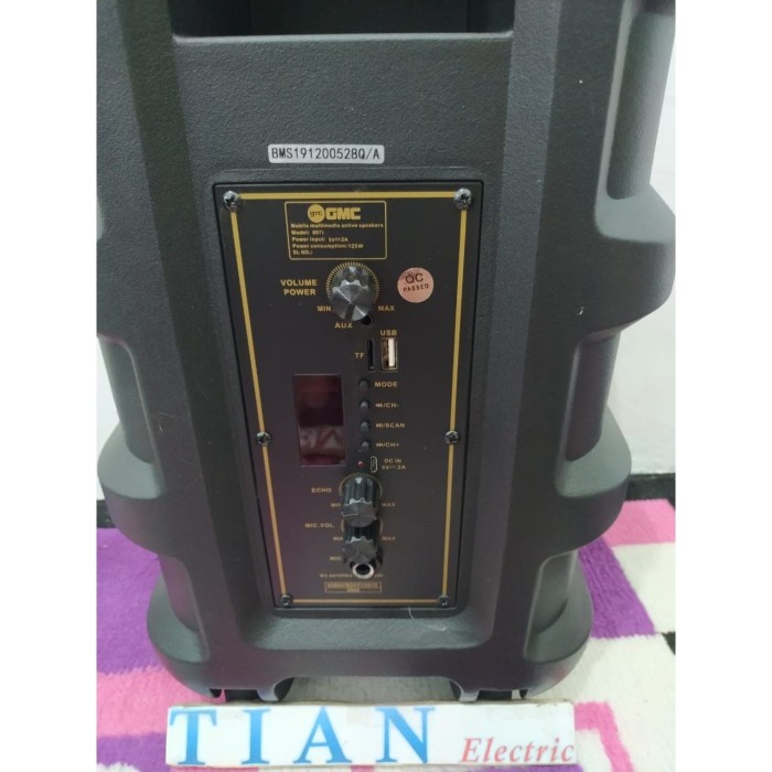 GMC-897i Portable Speaker Multimedia Bluetooth (Mic Include) ORIGINAL.
