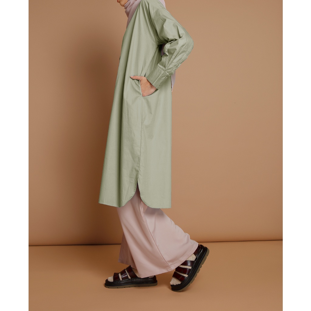 Cottoncut Lacy Long Shirt - Tunik wanita