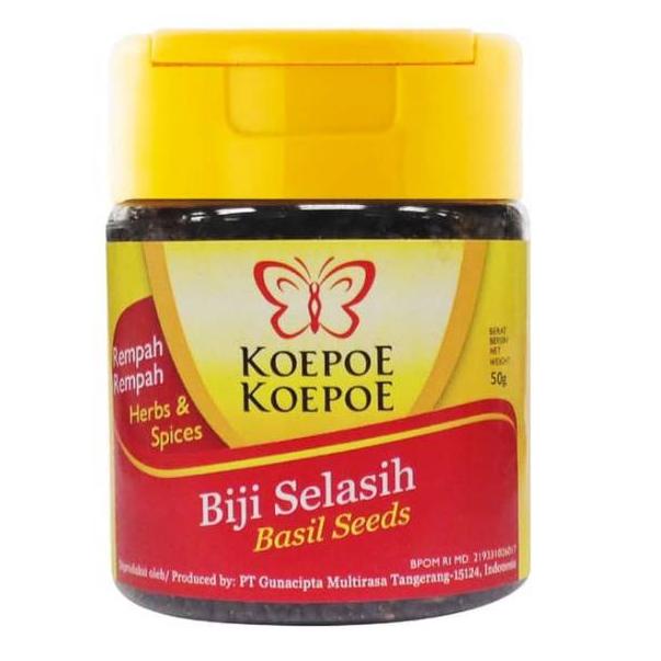 

Stok Banyak ｀ Biji Selasih 50g KoePoe KoePoe Basil Seeds Kupu Kupu ✈