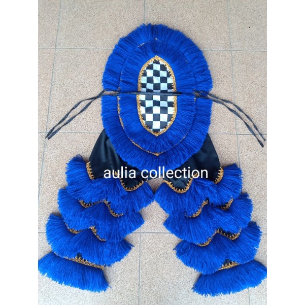 celana/sual barongan ukuran anak kls 3-4SD warna biru tua