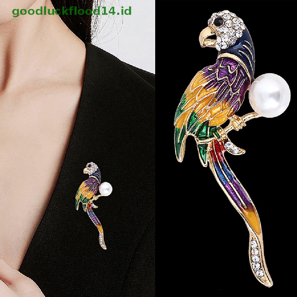 [GOOGFOUR] Fashion Nuri Bros Burung Hewan Bros Enamel Pin Perhiasan Untuk Wanita Aksesori [TOP]