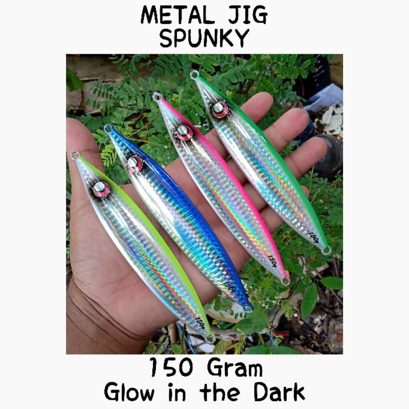 Metal Jig Seafloor Spunky 150gr GID Jigging Lure & Assist Hook