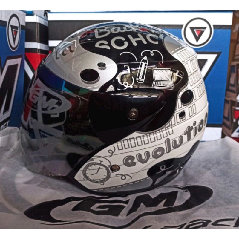 Helm GM EVO EVOLUTION Note black grey Original 100%