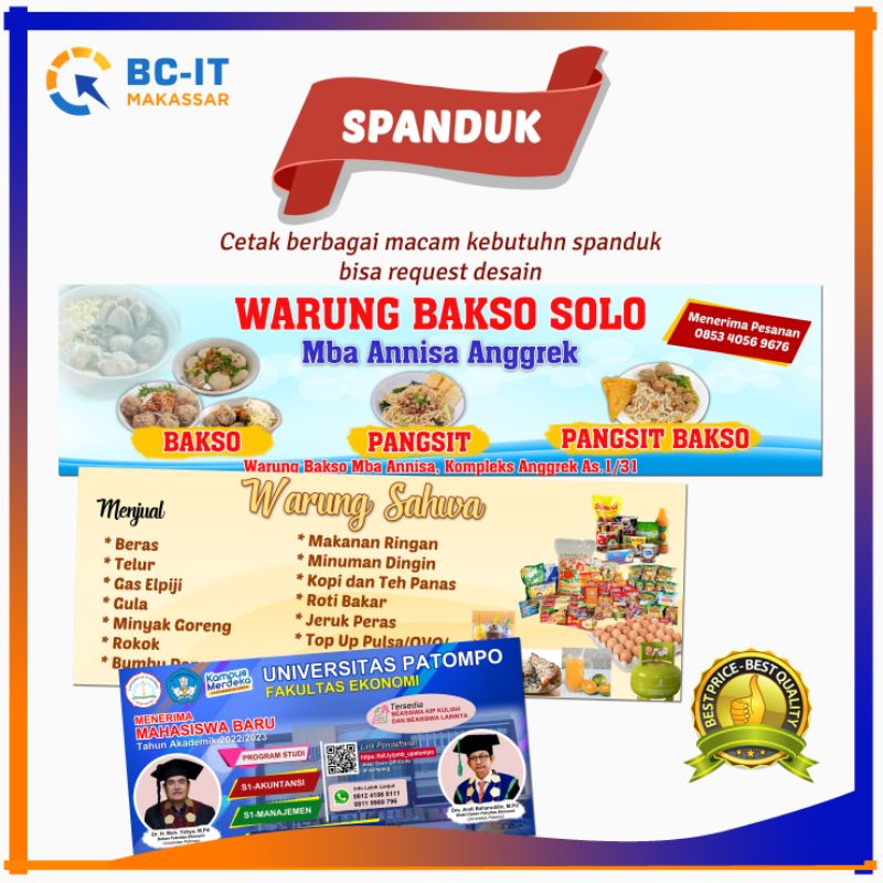 Spanduk / Baliho Bahan Tebal 440