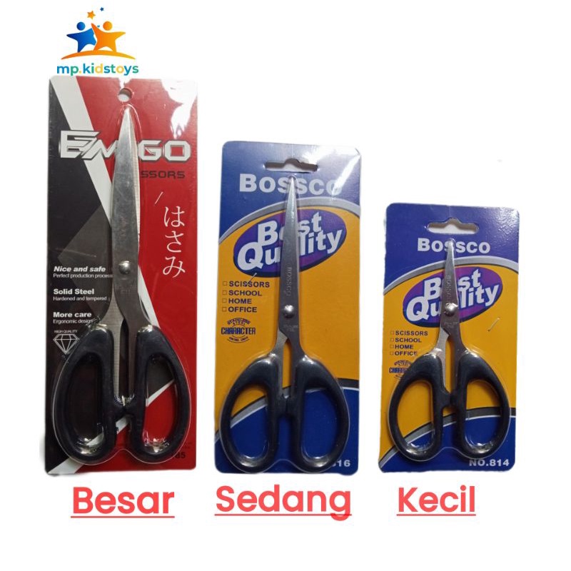 

Gunting Emigo Stainless Besar Sedang Kecil
