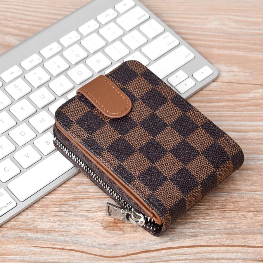 Dompet kartu lipat resleting card holder kulit pria cowok import murah 0269