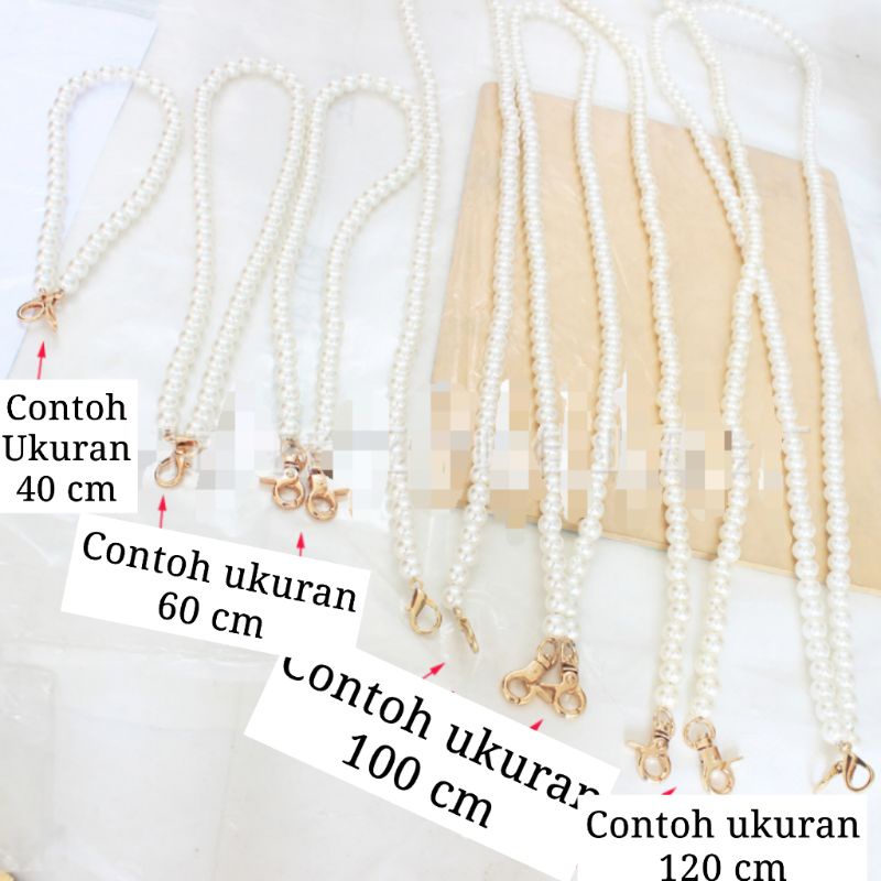 Rantai mutiara tas aksesori import good quality (ACC1001)