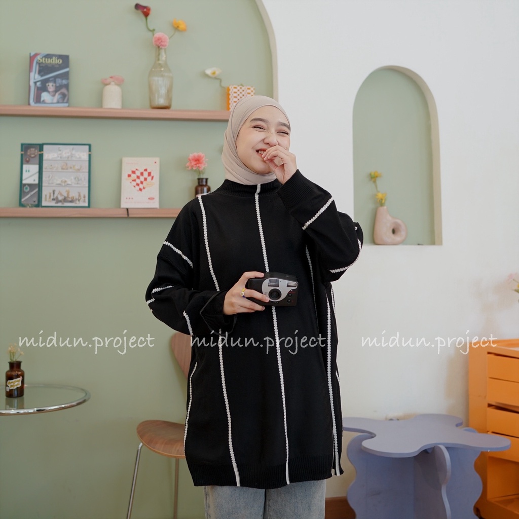 SAFIRA KNIT OVERSIZE | BLOUSE RAJUT OVERSIZE