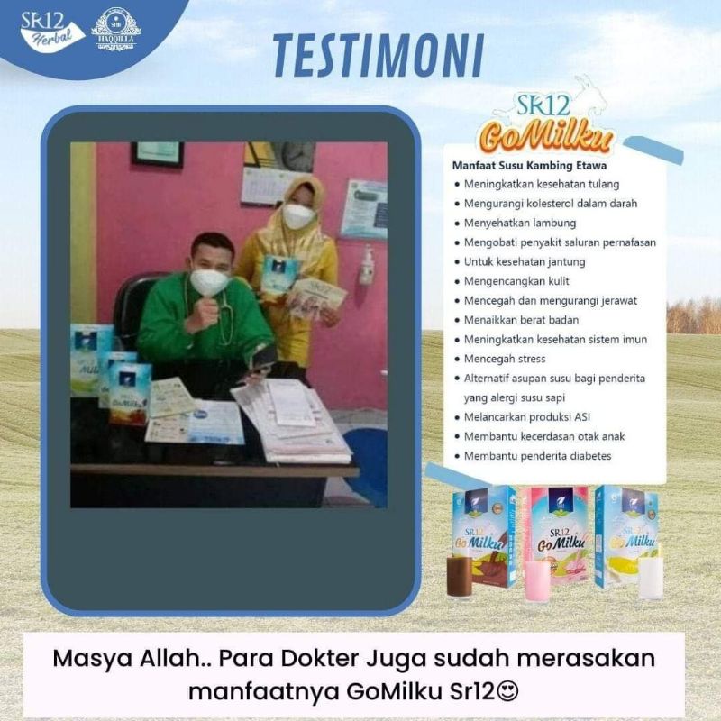 GOMILKU SR12 HALAL - GO MILKU SUSU KAMBING ETAWA PREMIUM - SUSU BUBUK TANPA KRIMER