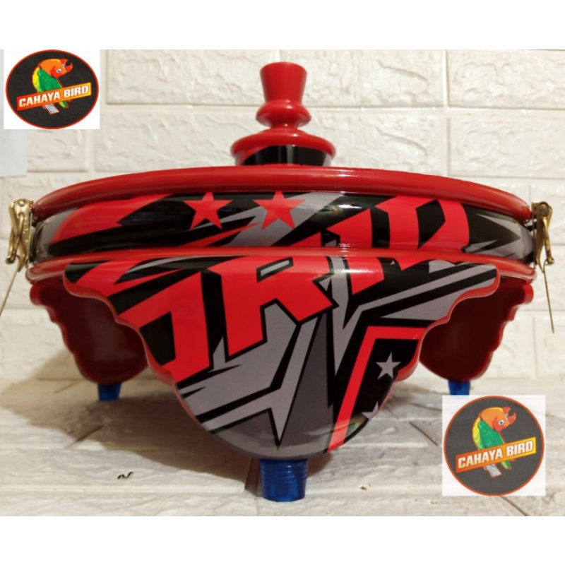 TEBOK PVC SEMOK KANDANG LOVEBIRD MOTIF ORIQ