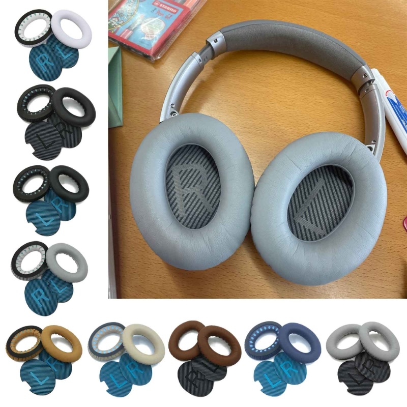 Zzz Ear Pad Untuk A2E QC15 QC25 Headset Bantalan Telinga Pengganti Headphone Memory Foam Earpads Earcaps Kulit Protein+Spo