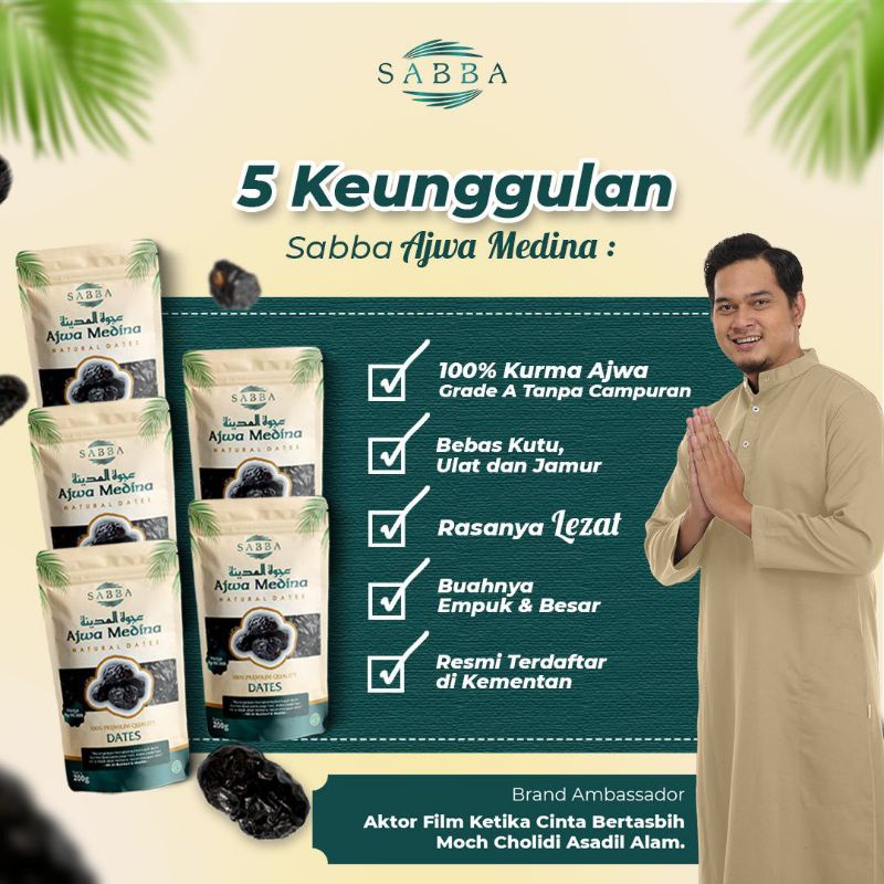

Kurma Ajwa Sabba Kurma Nabi Kurma Premium Impor Langsung Madinah FREE BOX EKSKLUSIF