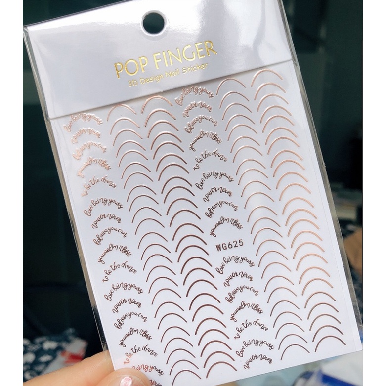 STIKER KUKU FRENCH LINE WORD / STIKER KUKU GARIS LENGKUNG GAYA JEPANG FRENCH LINE NAILART