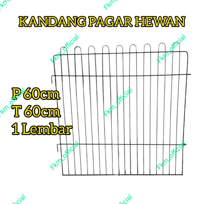 Kandang pagar 60x60 lembaran polos