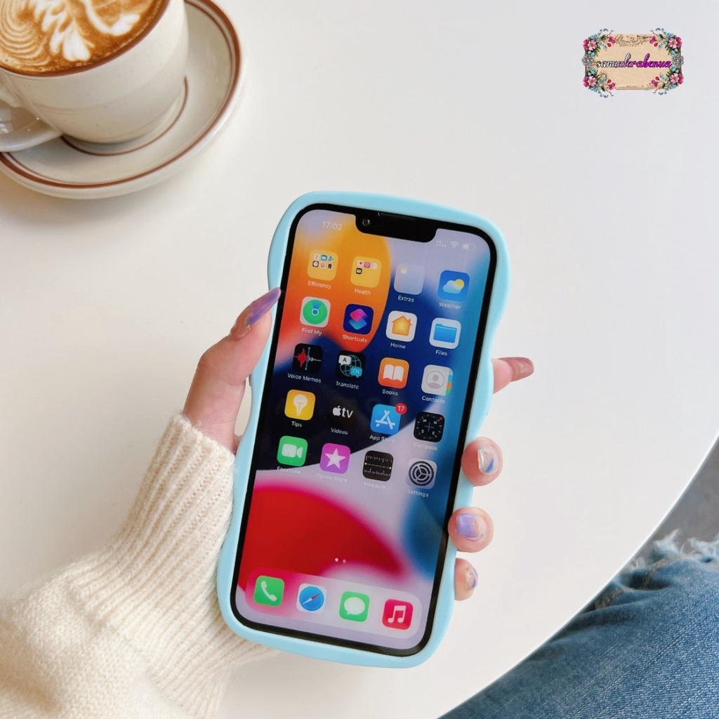 GC02 SOFTCASE GELOMBANG RANTAI MANIK FOR IPHONE 7 8 SE 2020 7+ 8+ X XS XR XS MAX 11 12 13 14 PRO MAX PLUS SB4723