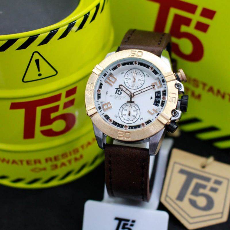 COD JAM TANGAN PRIA T5 3637 ORIGINAL CHRONOGRAPH