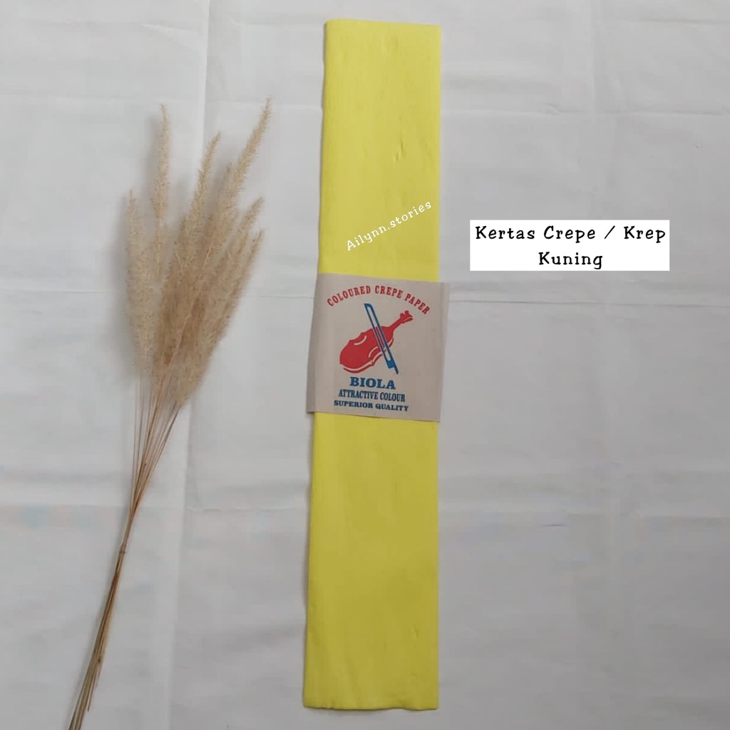 Kertas Krep / Kraft / Crepe Biola (60 x 120cm) / mini (3cm x 120cm )