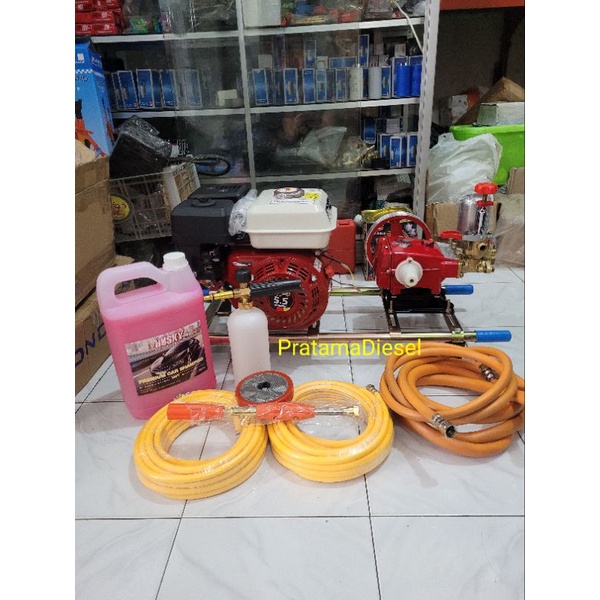 Steam Cuci Motor Mobil Snow Foam Salju+Shampo+Selang+Stik