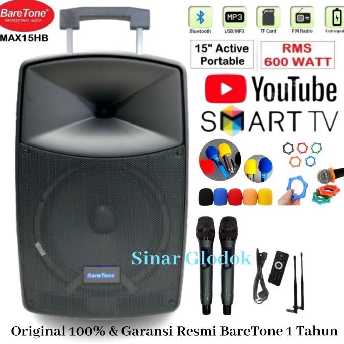 Speaker Portable BareTone MAX15HB / MAX 15HB / MAX 15 HB "15 Original